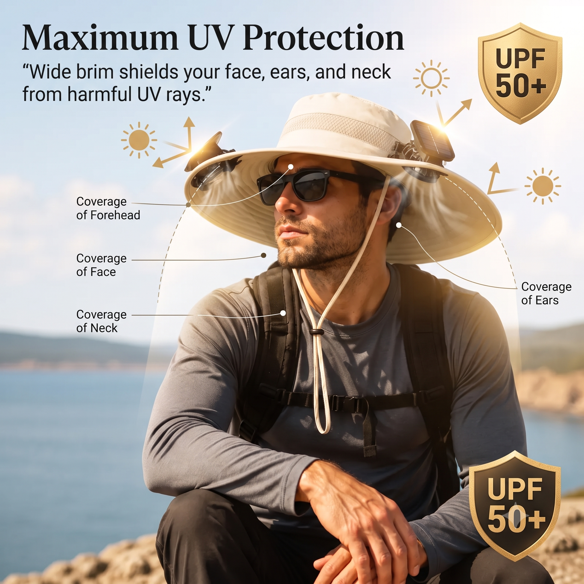 Solar-Powered Cooling Hat